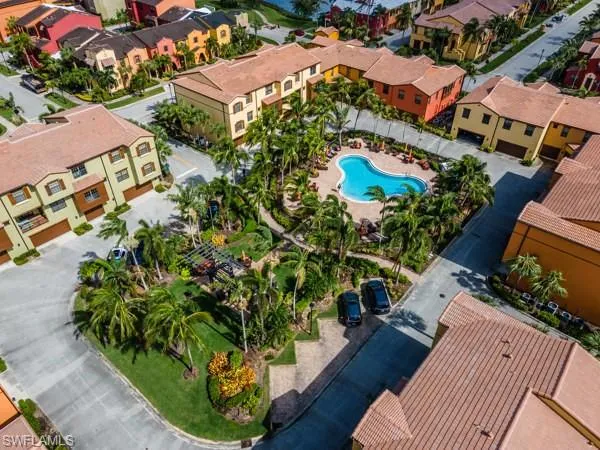 Birds eye view of property