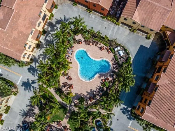 Birds eye view of property