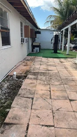 View of patio featuring a pergola