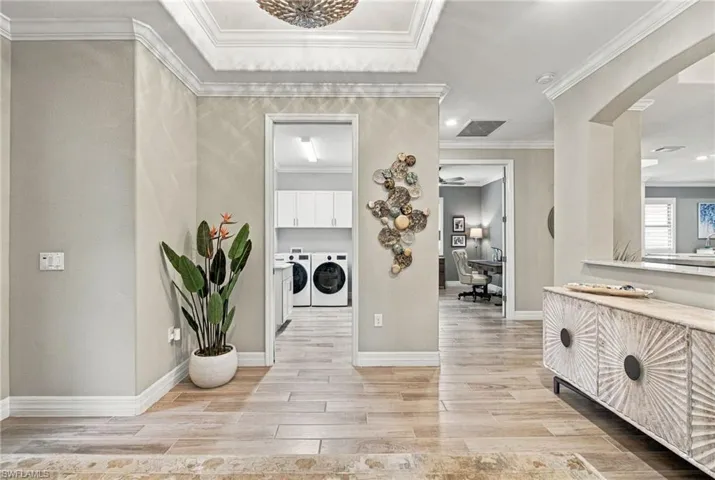 View from Entry into the Laundry & Den