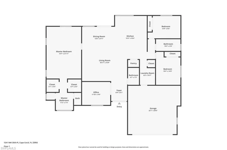 1241 NW 35th  PL, Cape Coral, FL 33993