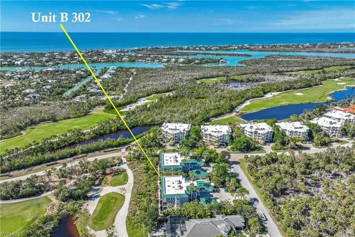 Aerial view SW of championship golf course