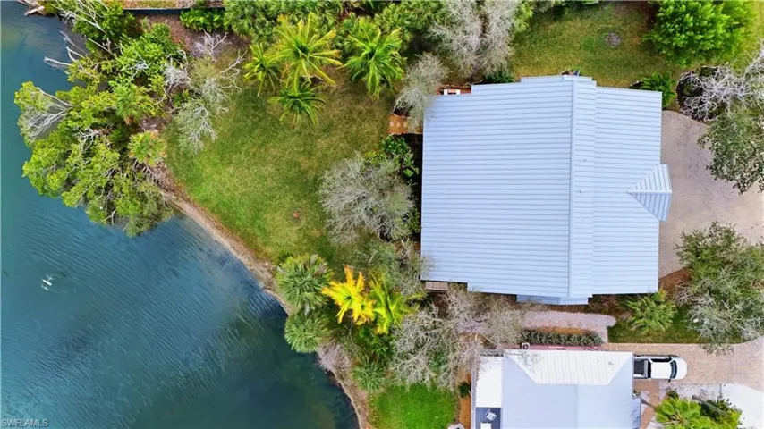 Drone / aerial view of a large body of water - Virtually Edited Image