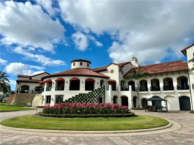 Exterior view of the clubhouse