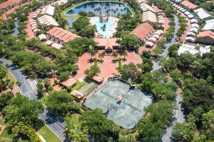 Birds eye view of property