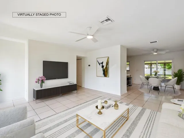 Living/Dining-Virtually Staged