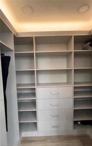 Master closet renovated