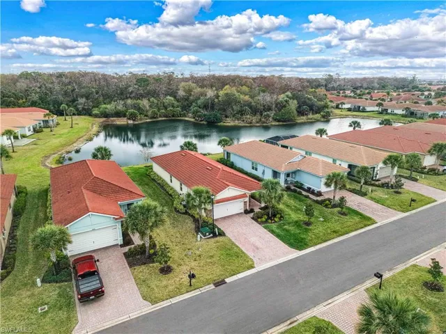Drone / aerial view of a nearby body of water