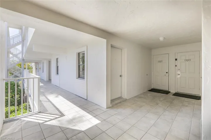 View of tiled foyer