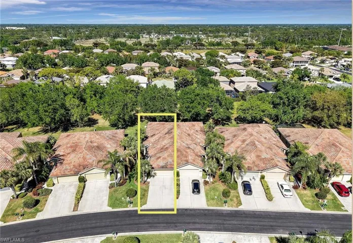 Bird's eye view with a residential view