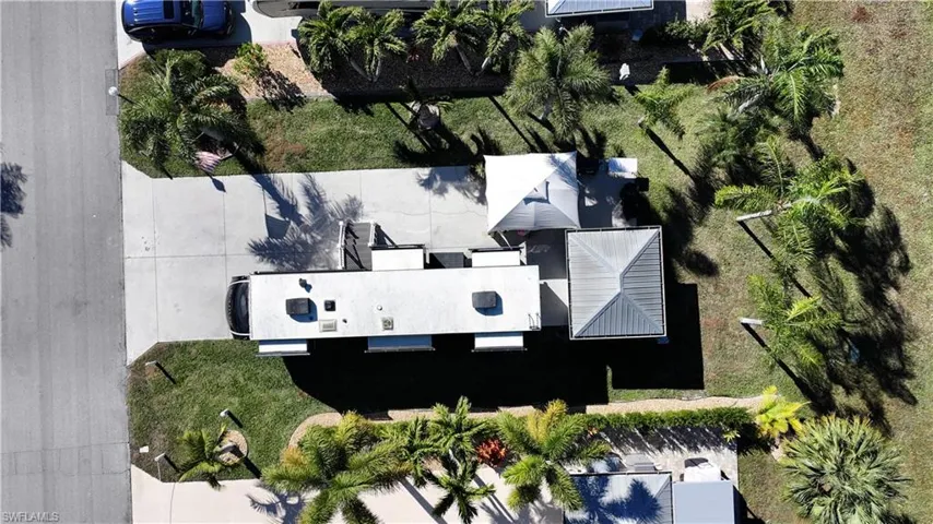 View from above of property
