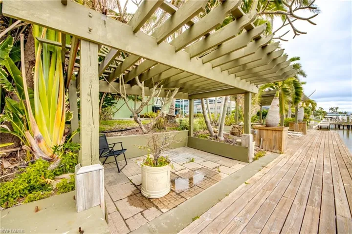 View of patio / terrace with a pergola