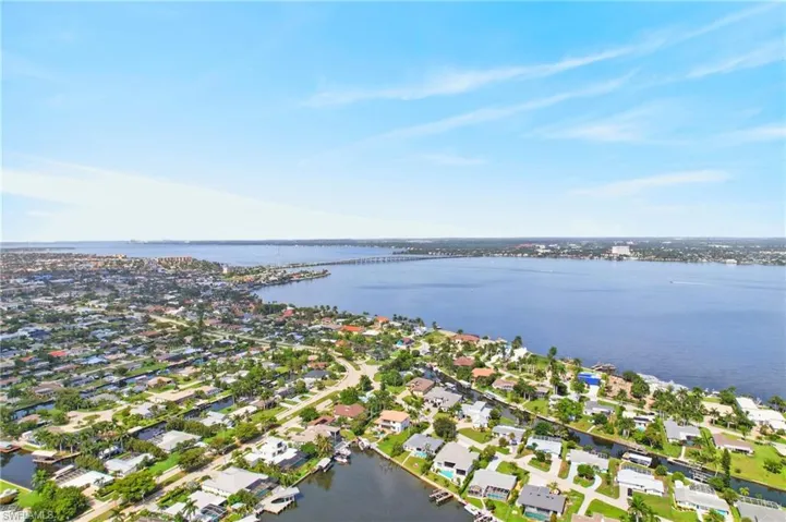 Expansive direct access to the gulf: waterfront community featuring numerous residential properties with private docks, canals
