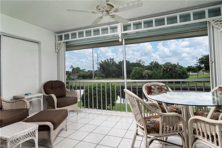 Waterfront view as well as golf course across wide canal