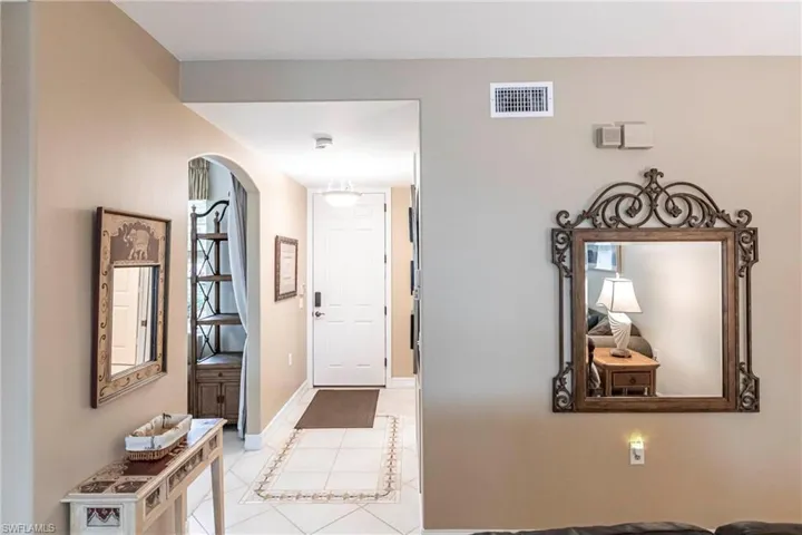View of tiled entryway