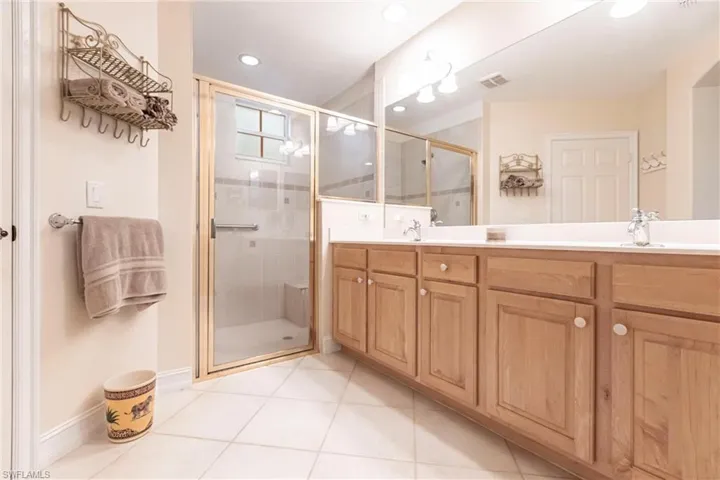 Primary bath with walk in shower