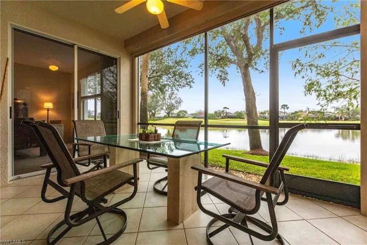 Lanai with awesome views of 5th hole on the Lakes course