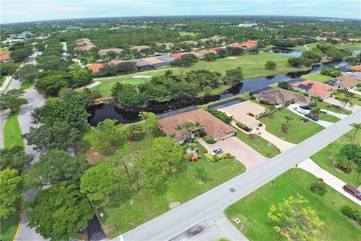 Aerial view of the lot
