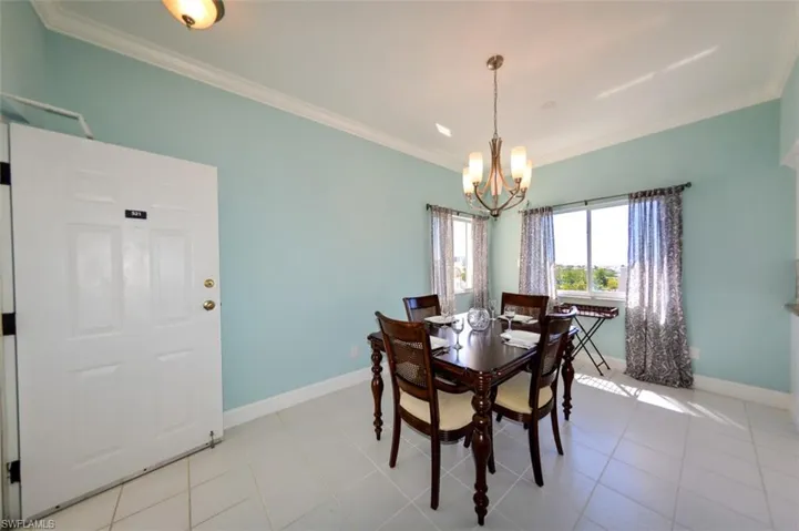 EASTERN AND SOUTHERN EXPOSURE WINDOWS.  CROWN MOLDING.