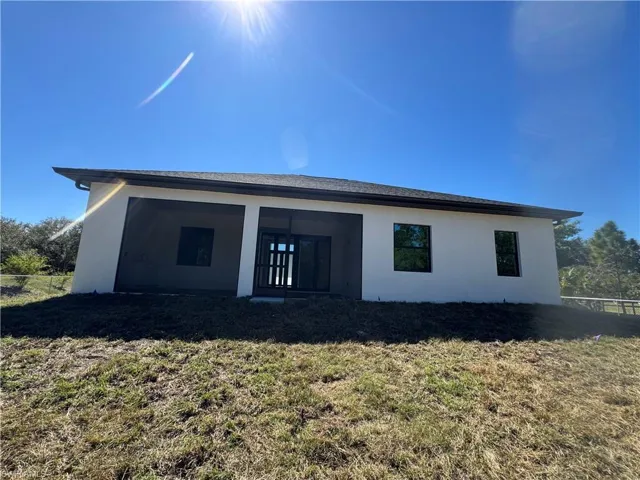 Rear view of property