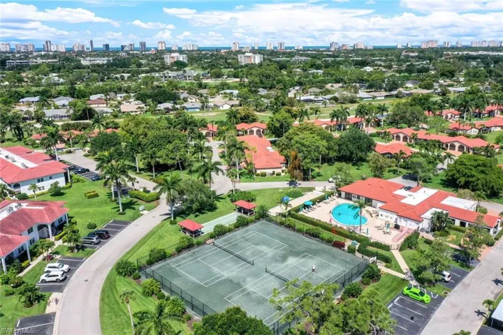 Aerial view of city skyline