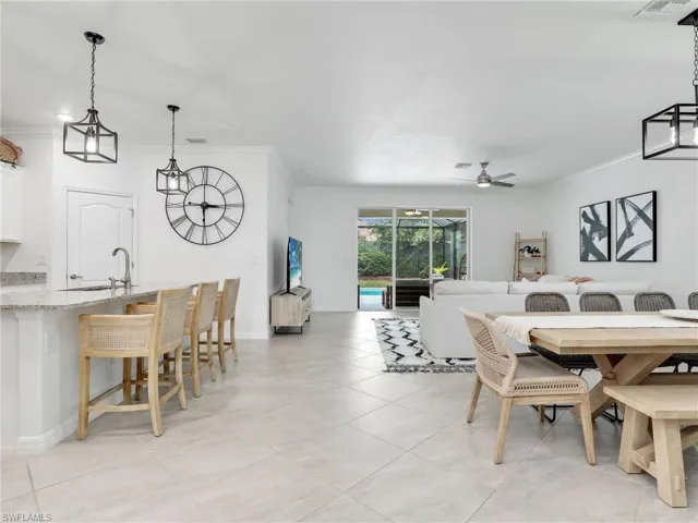 Open-concept Living area