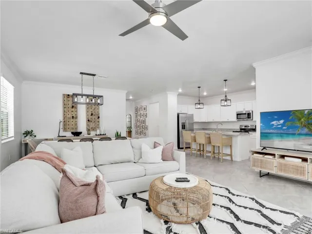 Open-concept Living Area