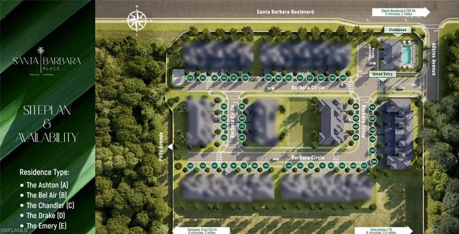 Architectural rendering. The residences, consisting of only 48 townhomes, were designed to blend perfectly with the surroundings and distinctive Naples vibe.