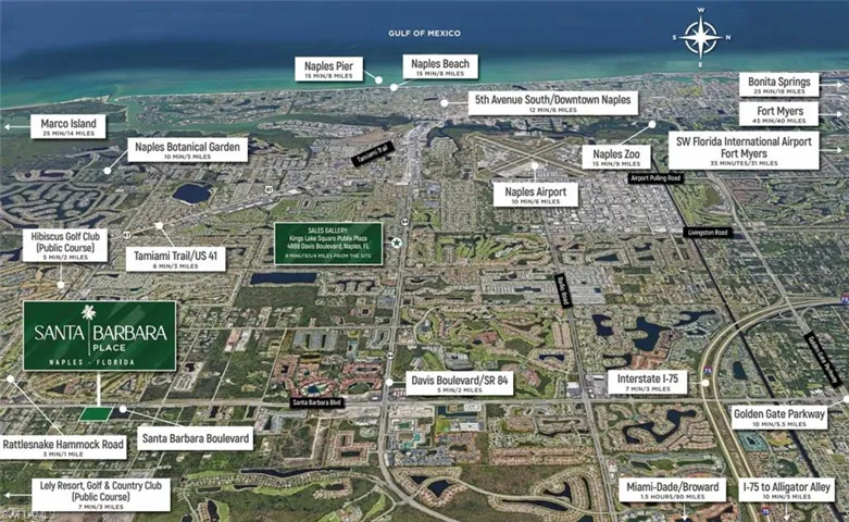 Aerial view of surrounding area