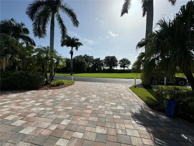 Surrounding community with a lawn