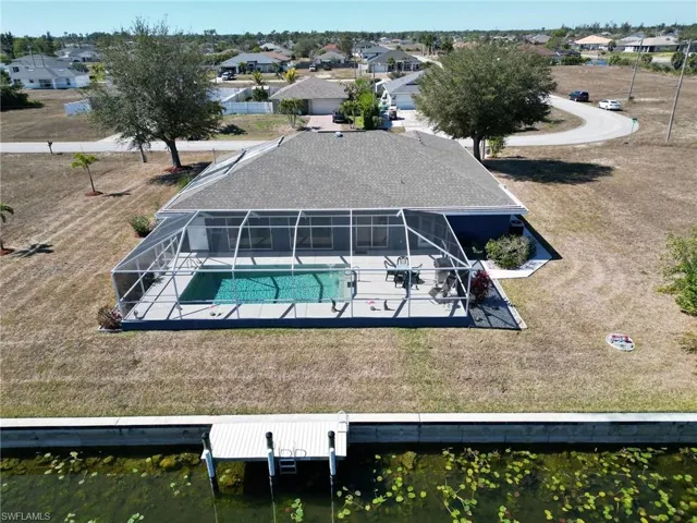 East-facing rear yard