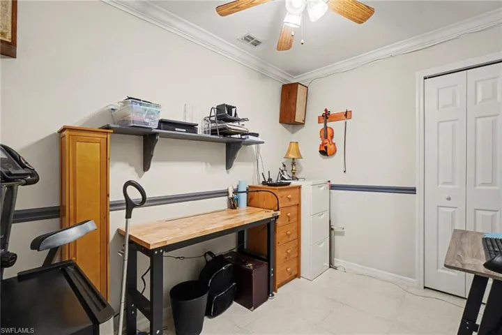Office with closet
