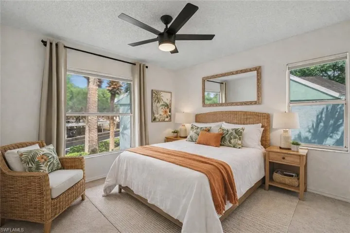 Virtually staged to help visualize the space