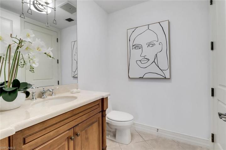 First floor powder bath
