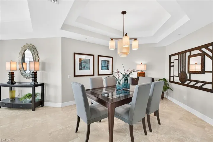 Formal Dining Area with Tray Ceiling