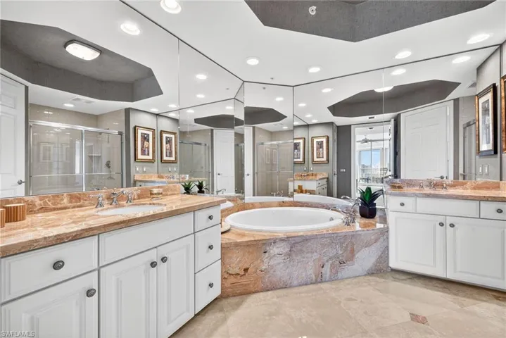 Primary Bathroom with two Vanities