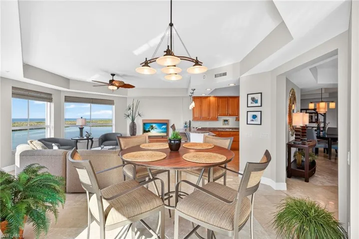 Open Layout from Great Room & Kitchen to Living Room