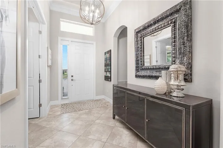 Wide foyer