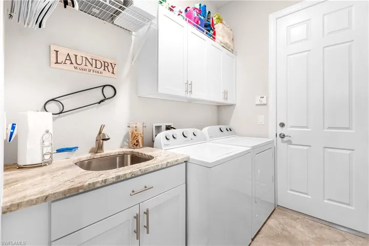 Laundry tub...extra storage