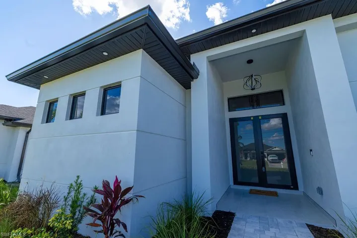 Doorway to property with french doors