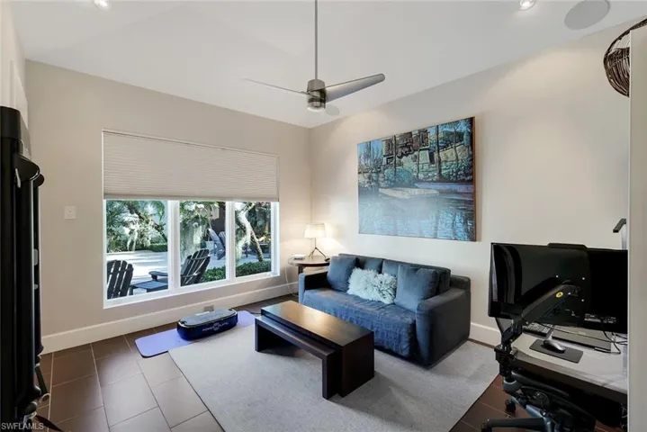 Cabana that can used for guests, workout room, office, studio....options are endless!