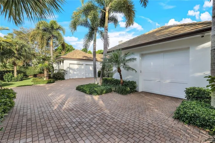 View of both, oversized garages...double and single.