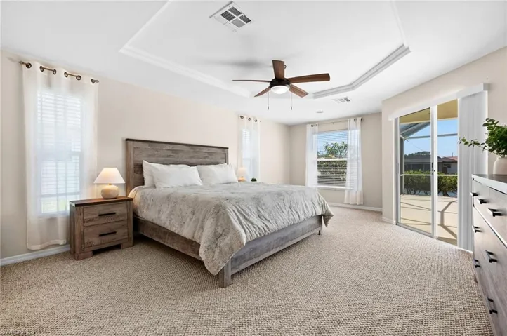 Master Bedroom and Sliding Door to Pool