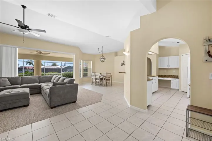 From Foyer to Living and Dining