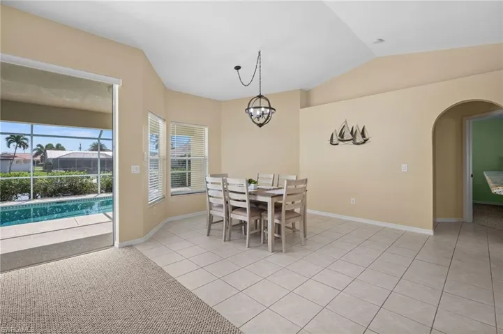 Dining Room overlooking Pool