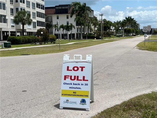 Condo is next to public parking