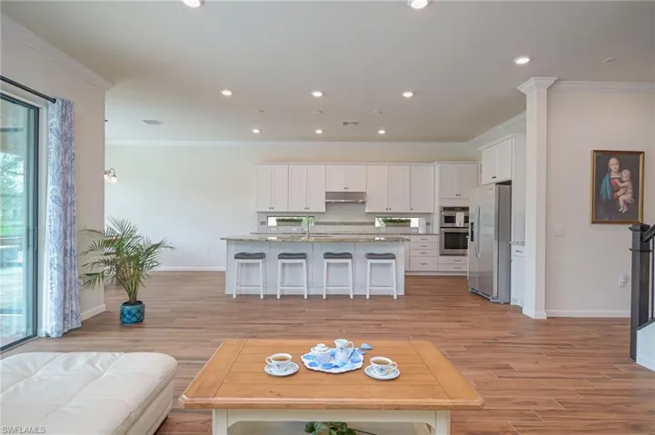 Kitchen, seen from living area