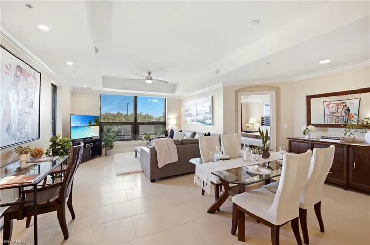 Inviting Dinning area with enough room for a desk/home office