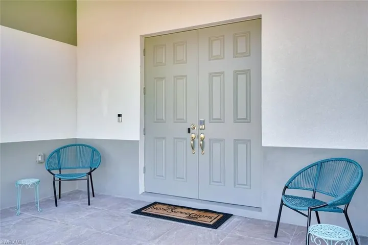 View of exterior entry
