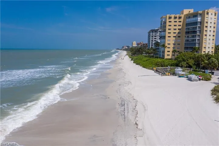 View of Vanderbilt Beach which is less then one mile away from property